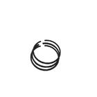 حلقه پیستون چدنی حلقوی انعطاف پذیر 4G42 قطعات قطعات پیستون حلقه MD010850