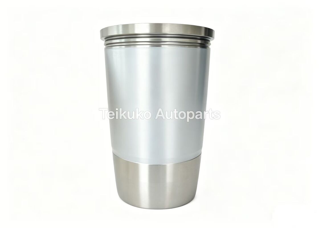 سیلندر پیستون موتور بیل مکانیکی نقره ای مشکی خاکستری قطعات موتور سنگین مناسب برای کاربردهای بیل مکانیکی